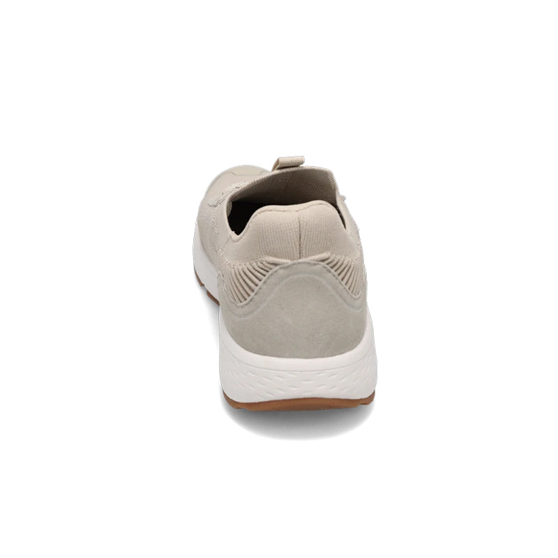 Heel view of RIVAL Men's Coast in Sandstone/White/Gum.