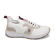 Side view of RIVAL Men's Reign in White/Maroon.