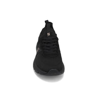 Toe view of RIVAL Women's Reign in Black/Rose Gold.