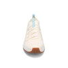 Toe view of RIVAL Women's Drive in Ivory/Light Blue/Gum.
