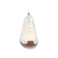 Toe view of RIVAL Women's Drive in Ivory/Light Blue/Gum.