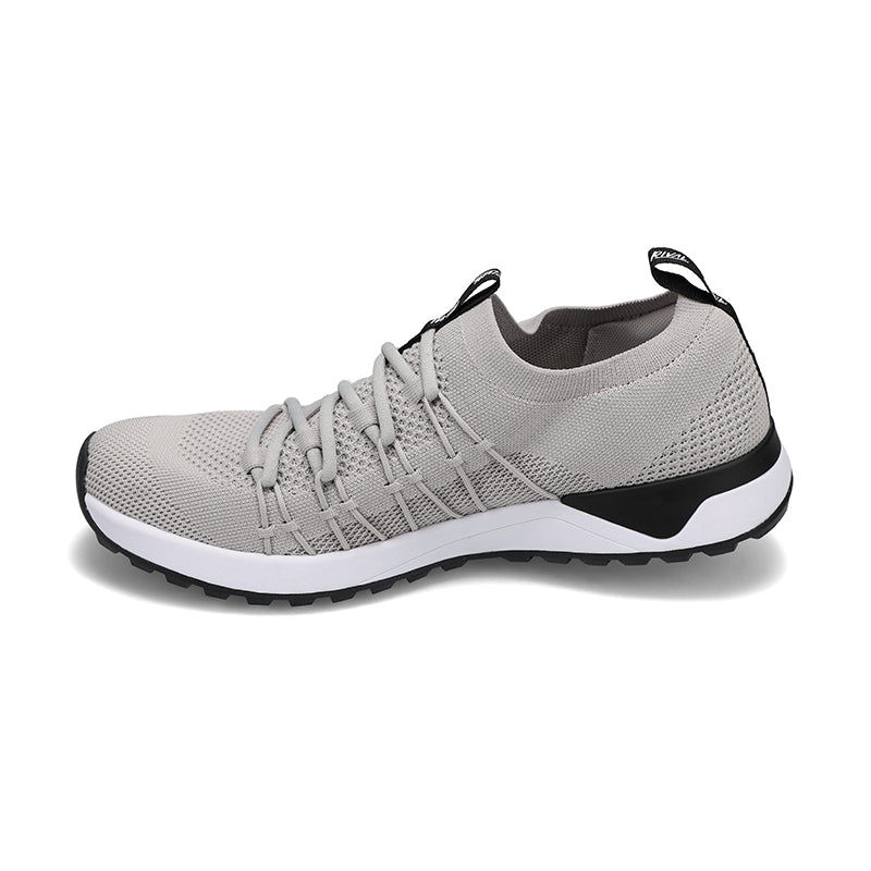 Side view of RIVAL Men's Drive in Grey/Black/White.