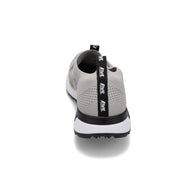 Heel view of RIVAL Men's Drive in Grey/Black/White.