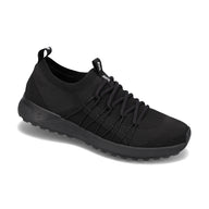 Angled side view of RIVAL Women's Drive in All Black.
