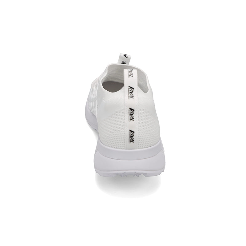 Heel view of RIVAL Men's Drive in White.