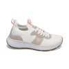 Side view of RIVAL Women's Reign in White/Blush/Gum.