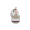 Heel view of RIVAL Women's Reign in White/Blush/Gum.