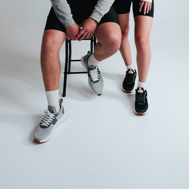 Image of stylish men's and women's RIVAL athletic shoes.