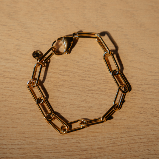 Enamel Chain Bracelet - Gold