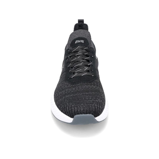 Seattle Rally Shoe RIVAL Men's Rally - Onyx Knit/Steel/Pure White – RIVAL Shoes