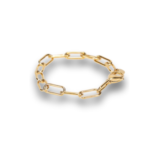 Enamel Chain Bracelet - Gold