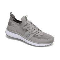 Angled side view of RIVAL Men's Reign Sneaker in Grey.