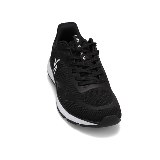 Angled front view of RIVAL Men's Move Sneaker in Black.