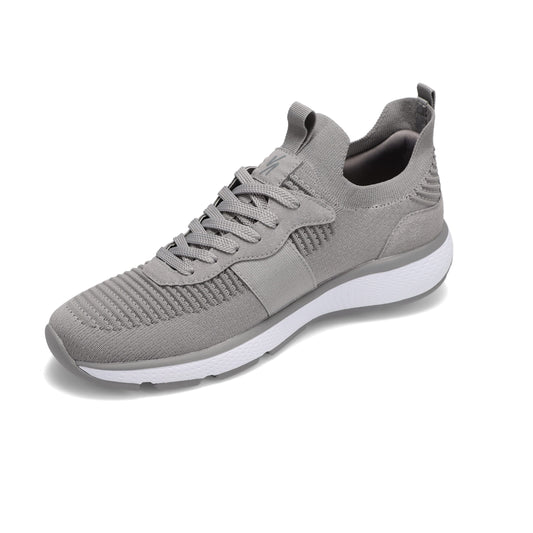 Angled side view of RIVAL Men's Reign Sneaker in Grey.