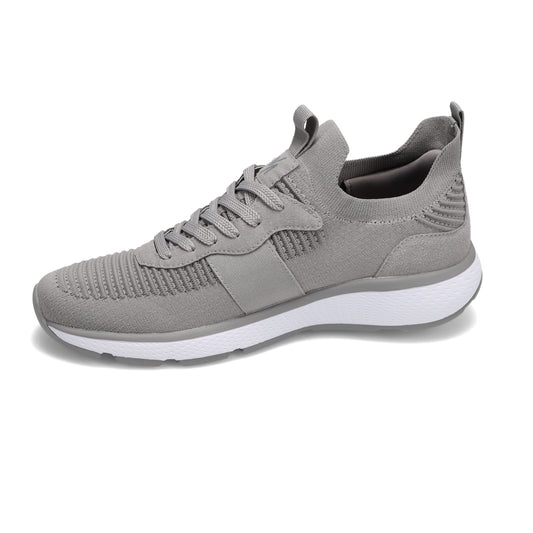 Angled side view of RIVAL Men's Reign Sneaker in Grey.