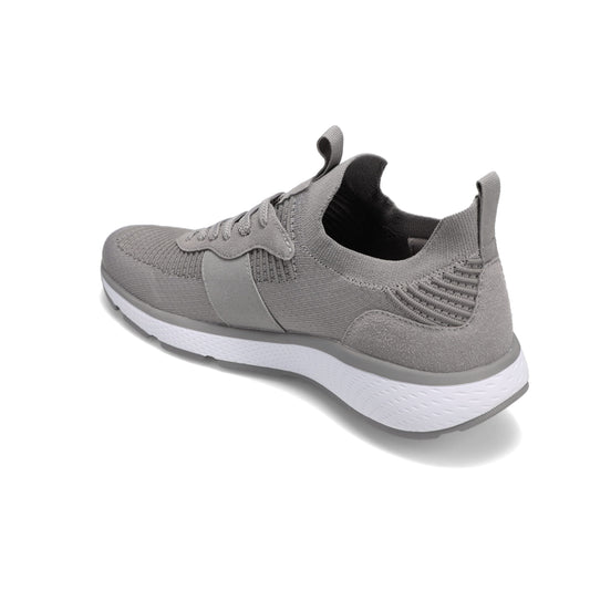 Angled back view of RIVAL Men's Reign Sneaker in Grey.