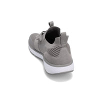 Angled back view of RIVAL Men's Reign Sneaker in Grey.