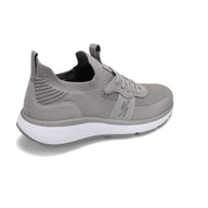 Angled side view of RIVAL Men's Reign Sneaker in Grey.